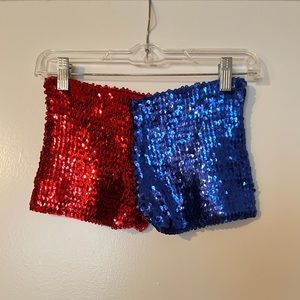 Harley Quinn Costume Shorts. Size S.